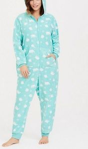 Mint polar bear onesie